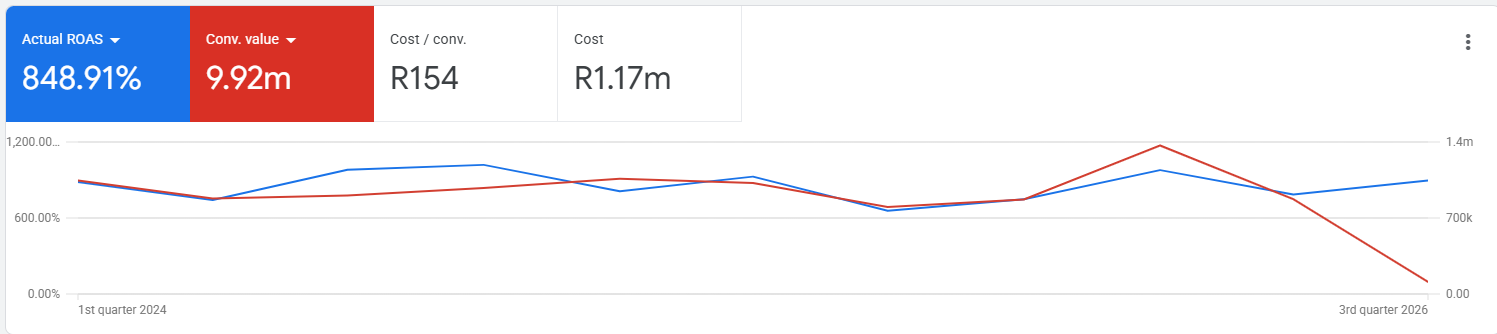 Google Ads performance report — Cleaning & Hygiene Products Ecommerce