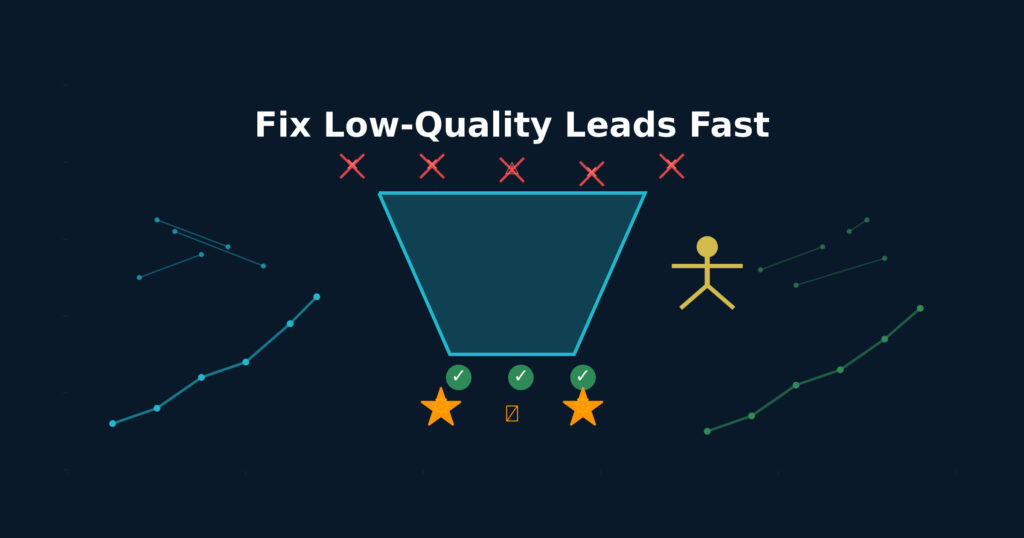why you get low quality leads