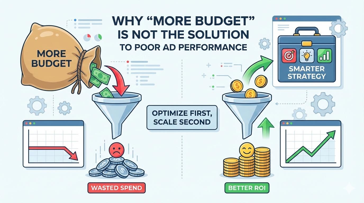 why “more budget” is not the solution to poor ad performance