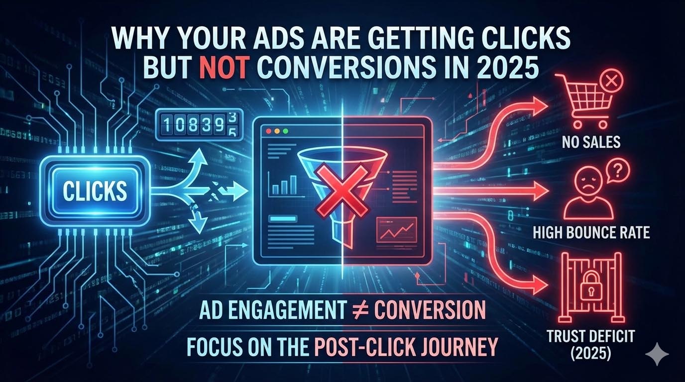 why your ads are getting clicks but not conversions in 2025